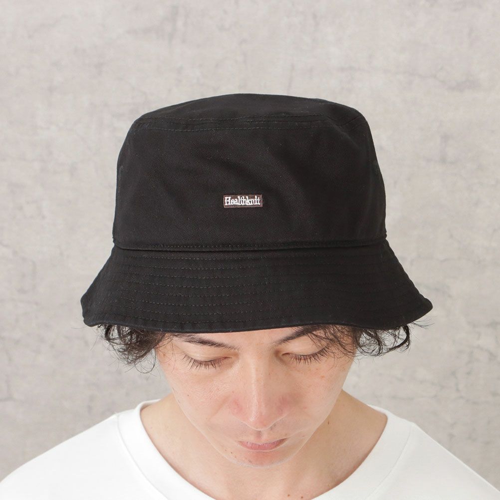 Healthknit ロゴツイルバケットハット メンズ