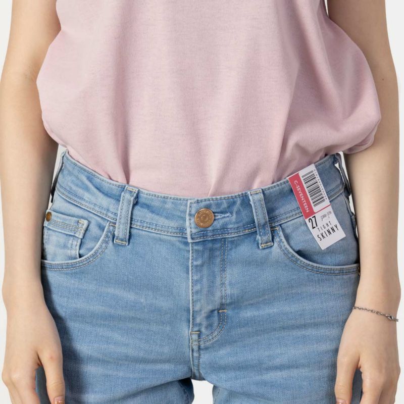 [期間限定価格]C17 カットオフタイトスキニーデニムパンツ レディース商品画像-5