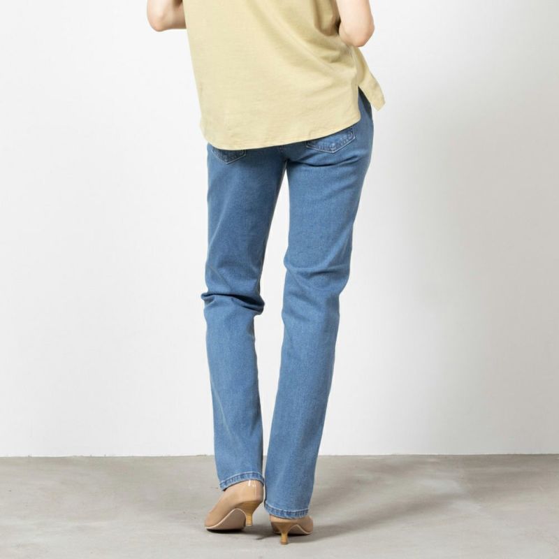 EDWIN インターナショナルベーシック 股上深め ゆったりストレートパンツ レディース商品画像-4