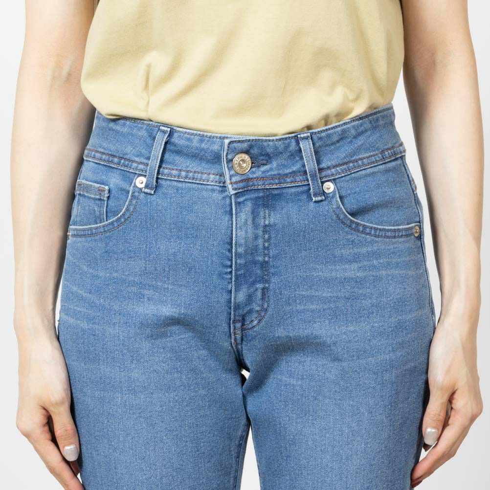 EDWIN インターナショナルベーシック 股上深め ゆったりストレートパンツ レディース