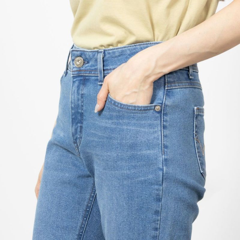 EDWIN インターナショナルベーシック 股上深め ゆったりストレートパンツ レディース商品画像-6