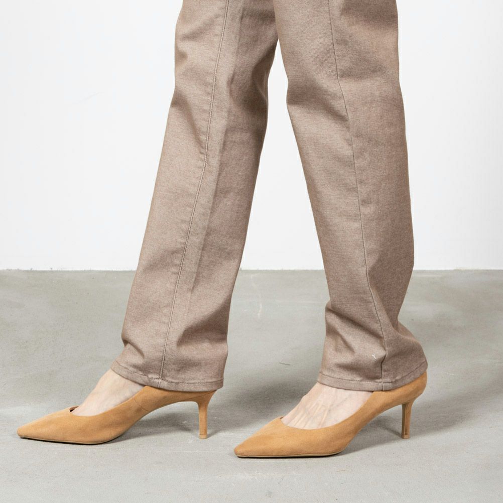 EDWIN インターナショナルベーシック ゆったりストレートパンツ レディース