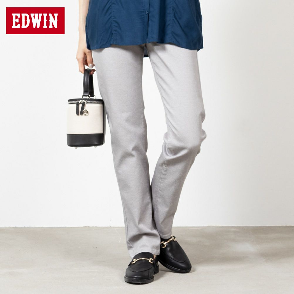 EDWIN インターナショナルベーシック ゆったりストレートパンツ レディース商品サムネイル-1
