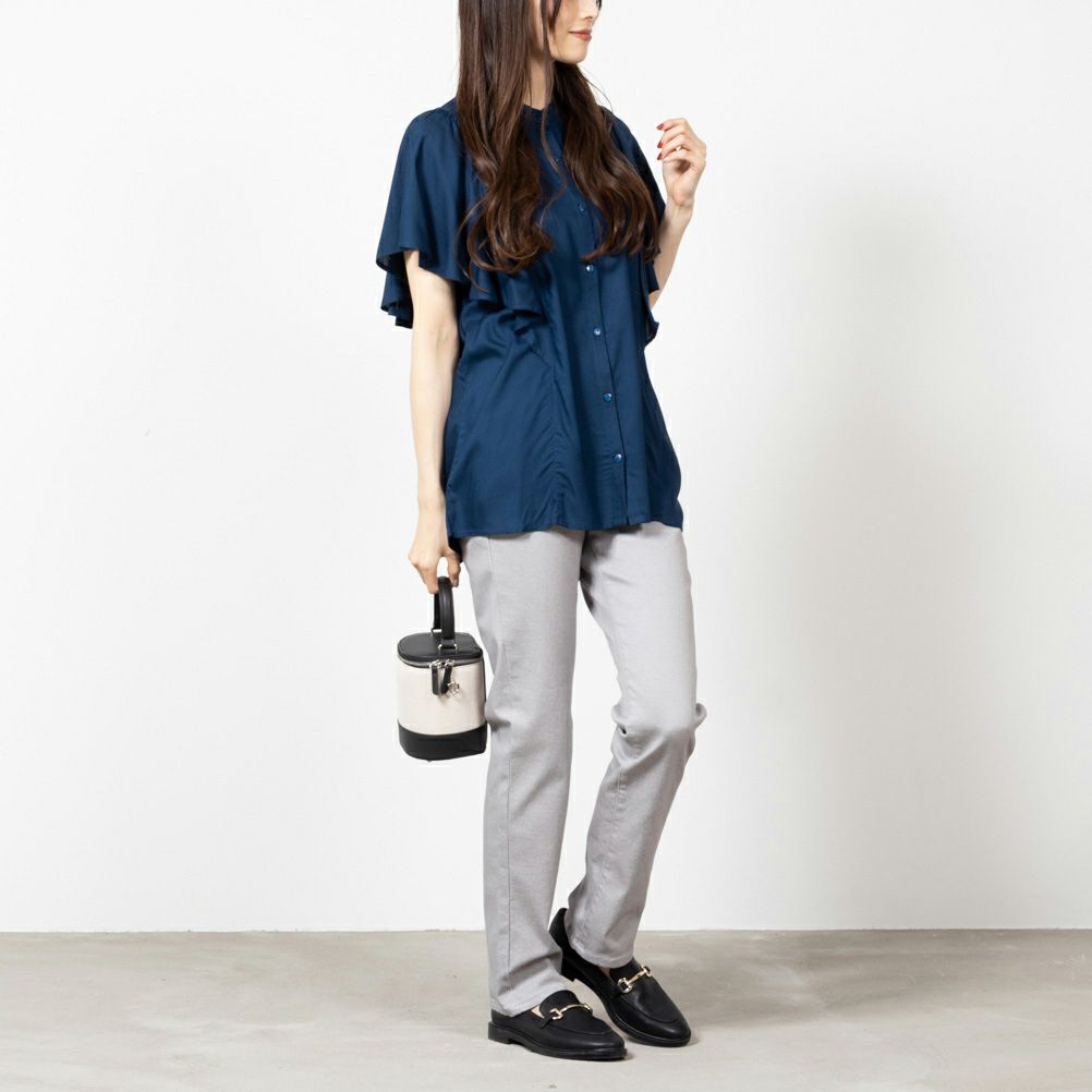 EDWIN インターナショナルベーシック ゆったりストレートパンツ レディース商品サムネイル-2