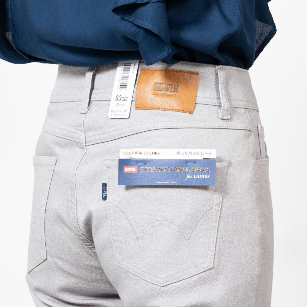 EDWIN インターナショナルベーシック ゆったりストレートパンツ レディース商品サムネイル-9