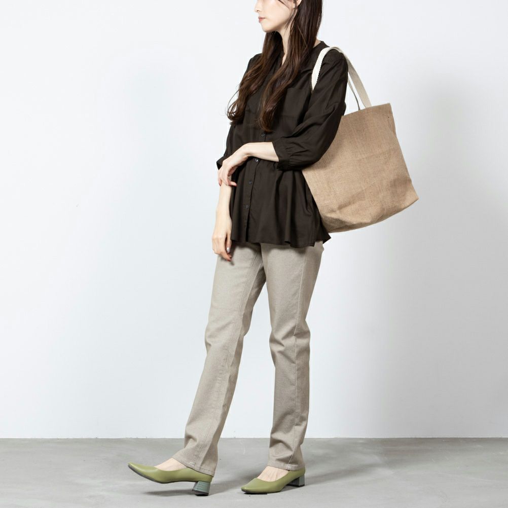 EDWIN インターナショナルベーシック ゆったりストレートパンツ レディース