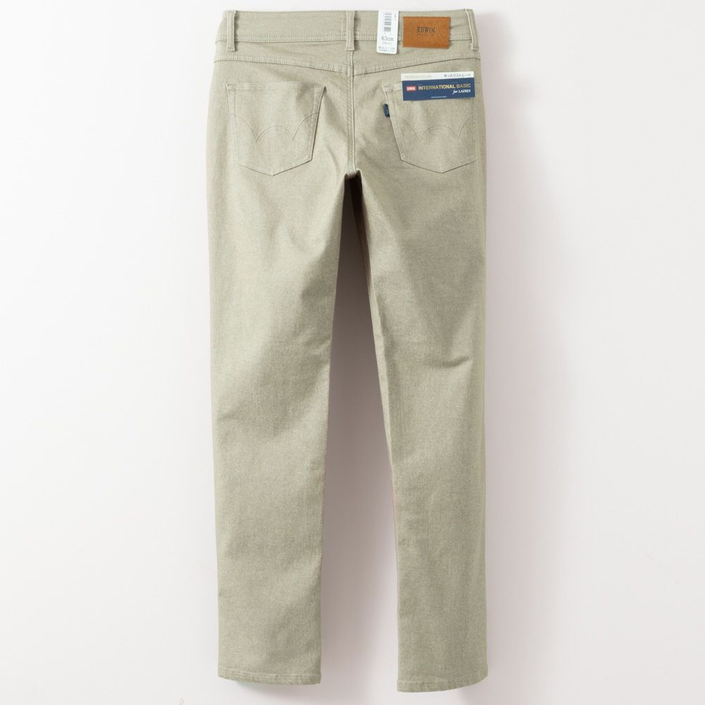 EDWIN インターナショナルベーシック ゆったりストレートパンツ レディース