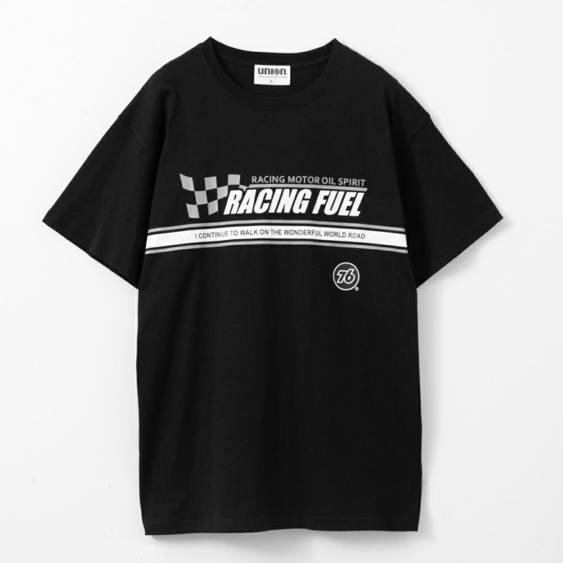 76 天竺パネルラインプリント半袖Tシャツ メンズ ネコポス 対応商品