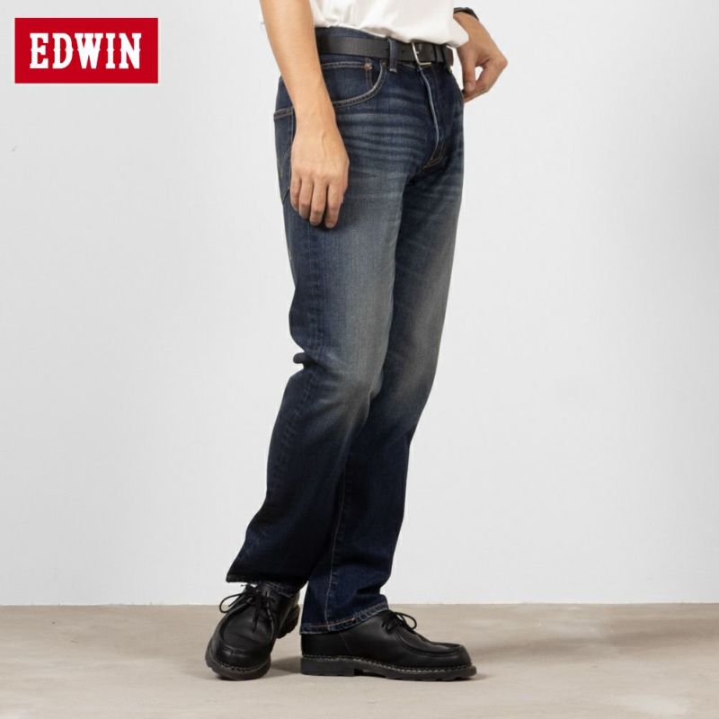 EDWIN XV レギュラーストレートデニムパンツ メンズ