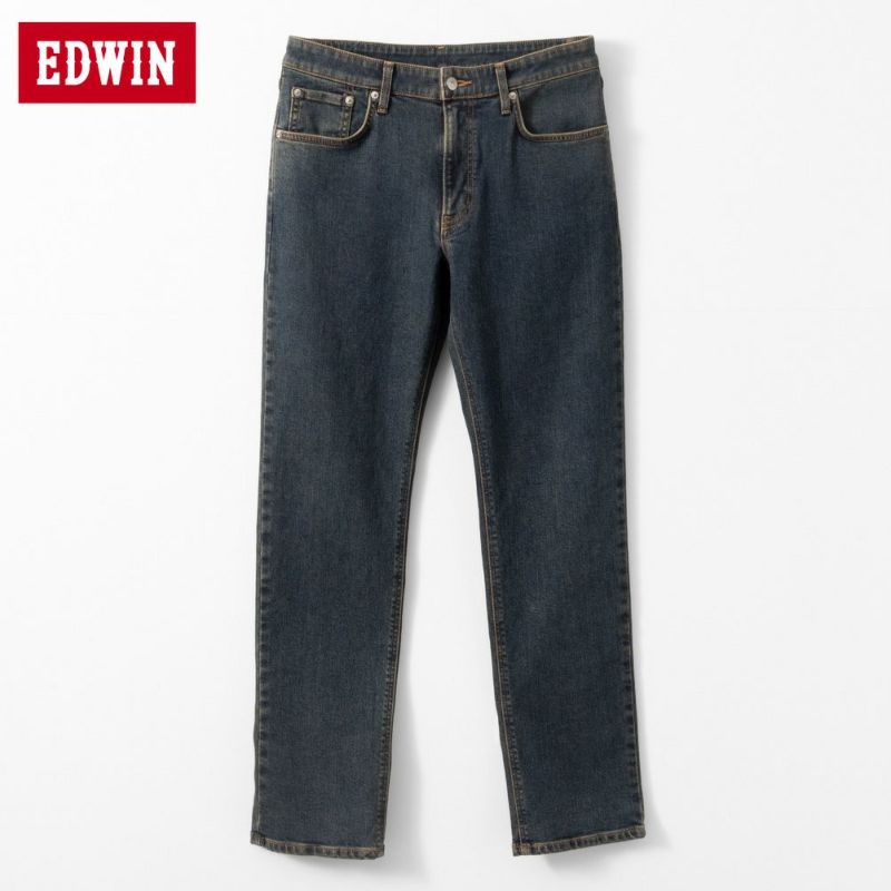 EDWIN403   デニムストレートジーンズ(黒)