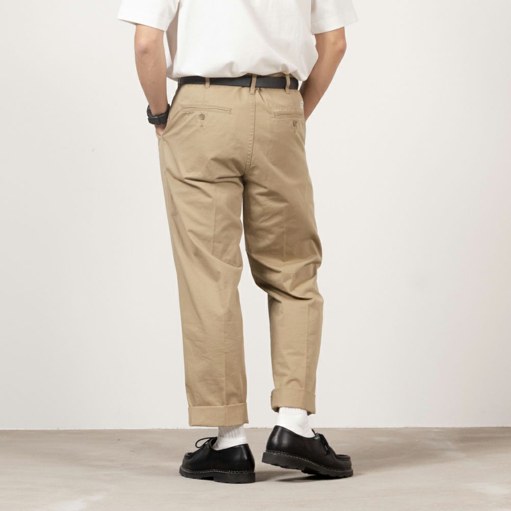 EDWIN  KHAKIS タックテーパードチノパンツ メンズ商品サムネイル-4