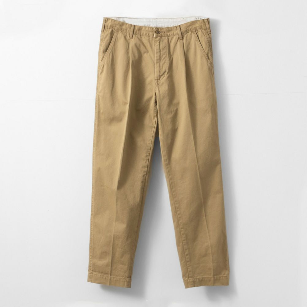 EDWIN KHAKIS タックテーパードチノパンツ メンズ商品サムネイル-9