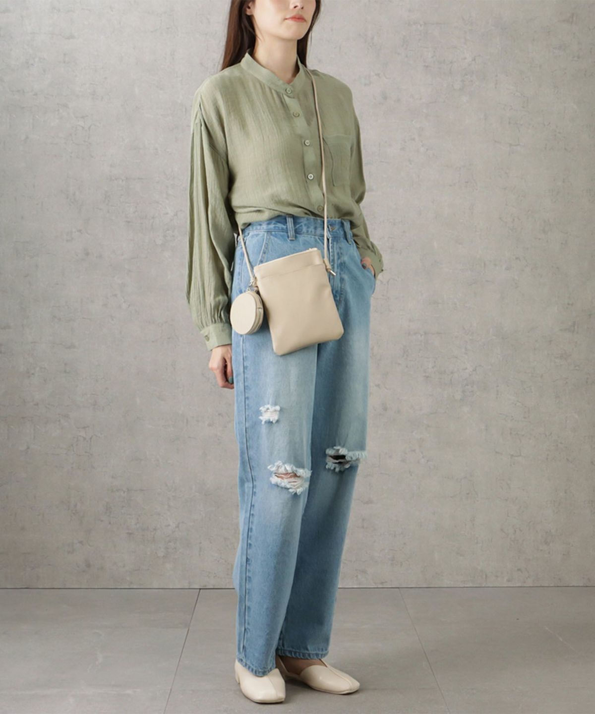 ポーチ付きショルダーバッグ