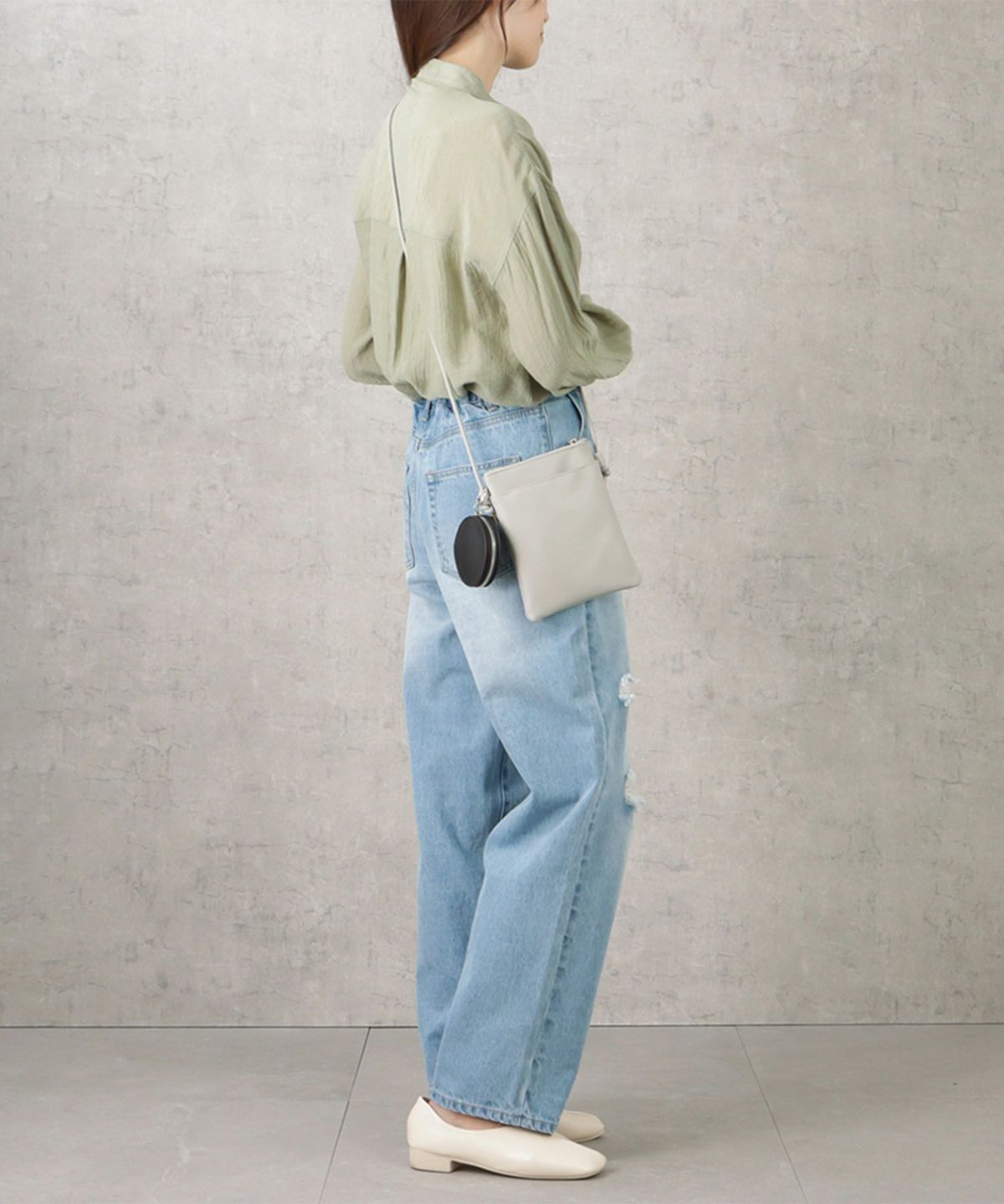 ポーチ付きショルダーバッグ