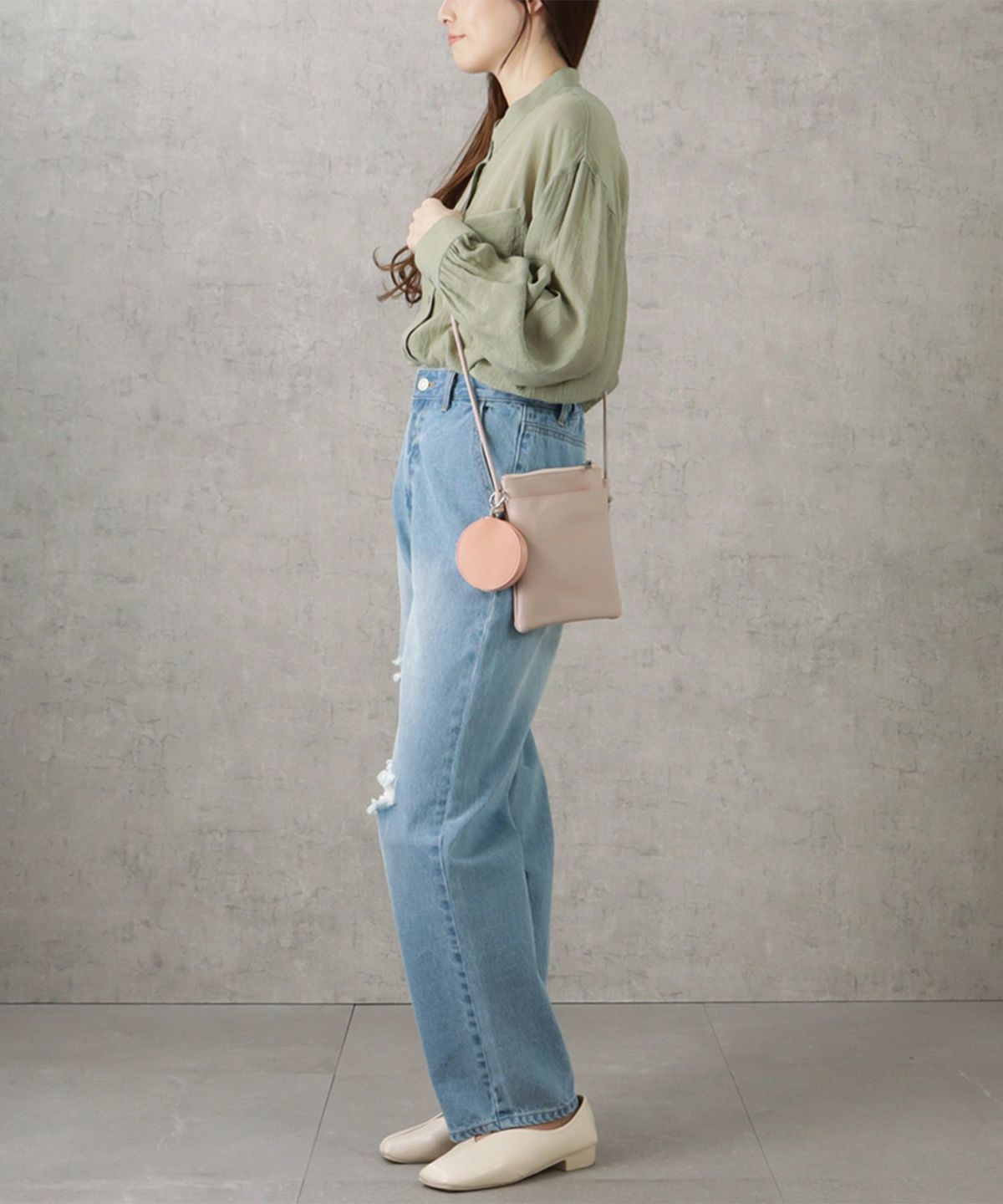 ポーチ付きショルダーバッグ