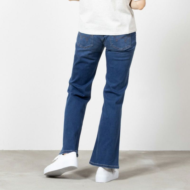 EDWIN essentials フレアストレッチデニムパンツ レディース商品画像-4