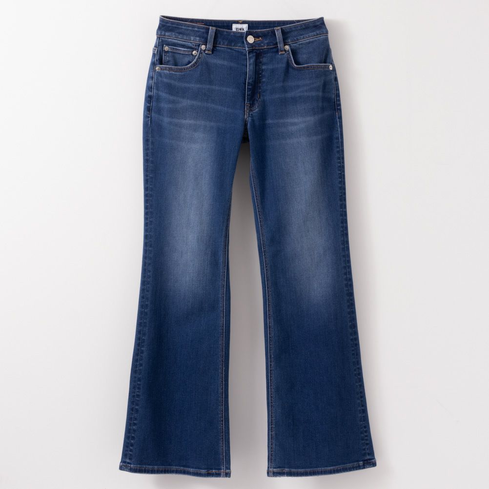 EDWIN essentials フレアストレッチデニムパンツ レディース商品サムネイル-11