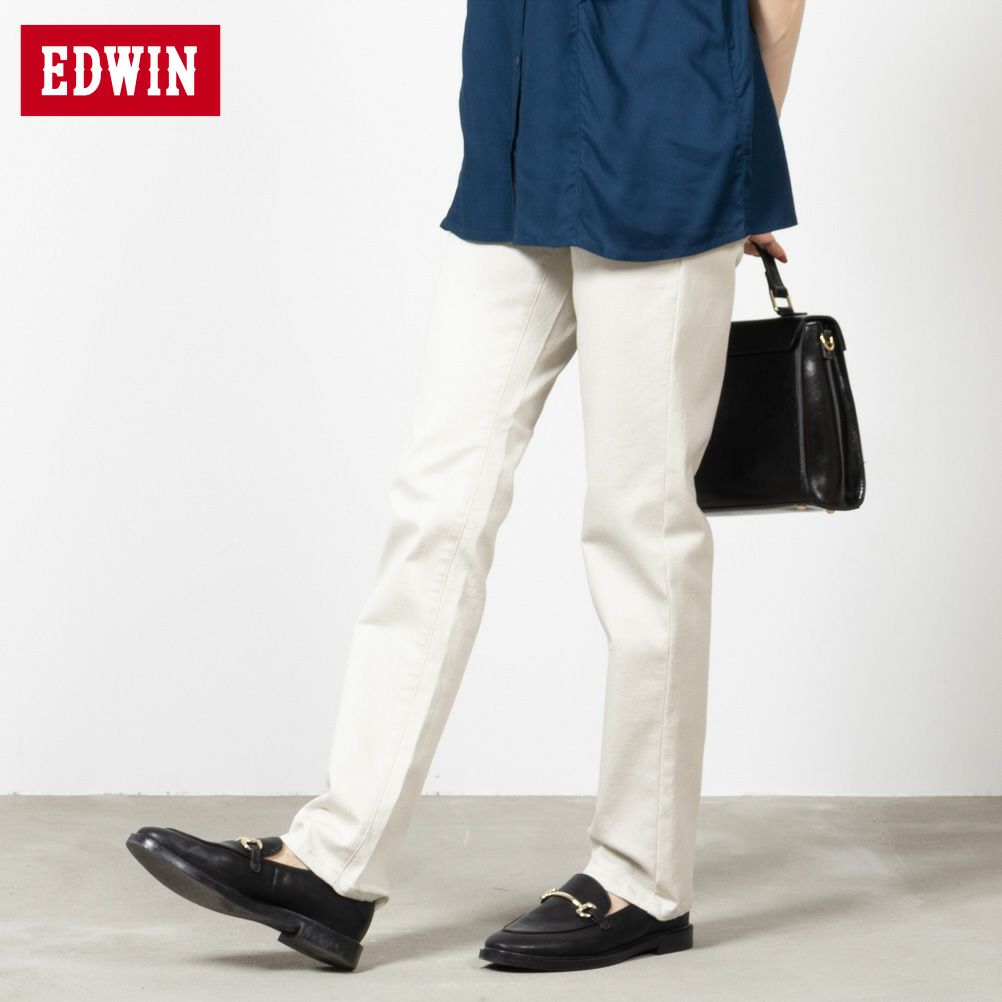 EDWIN INB ゆったりストレートパンツ レディース