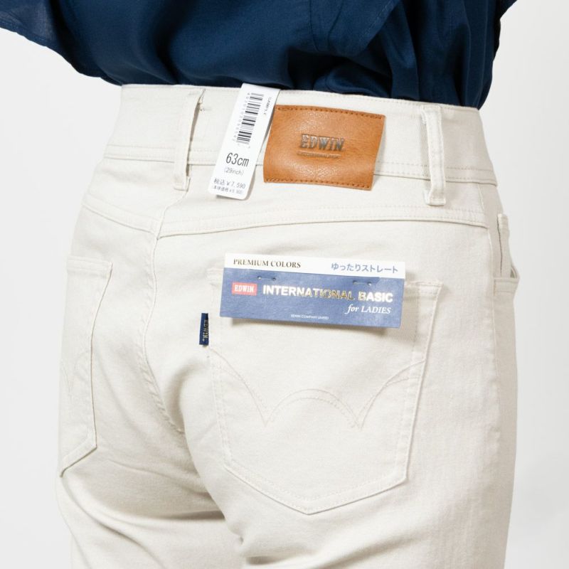 EDWIN  INB ゆったりストレートパンツ レディース商品画像-9