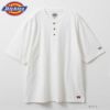 [大きいサイズ] Dickies ヘンリーネックショートスリーブTシャツ キングサイズ メンズ