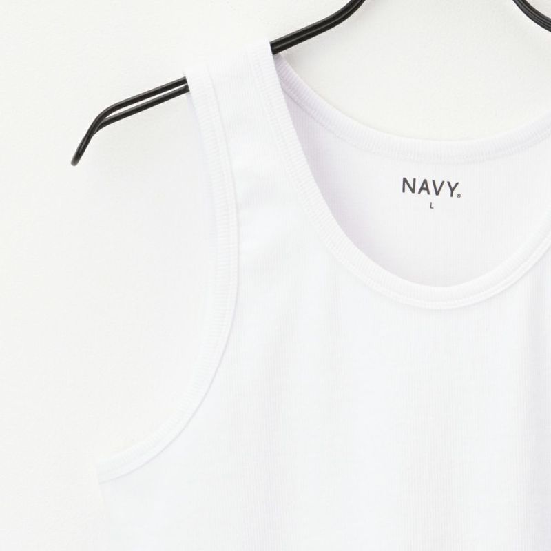 NAVY テレコタンクトップ メンズ メール便 対応商品商品画像-5