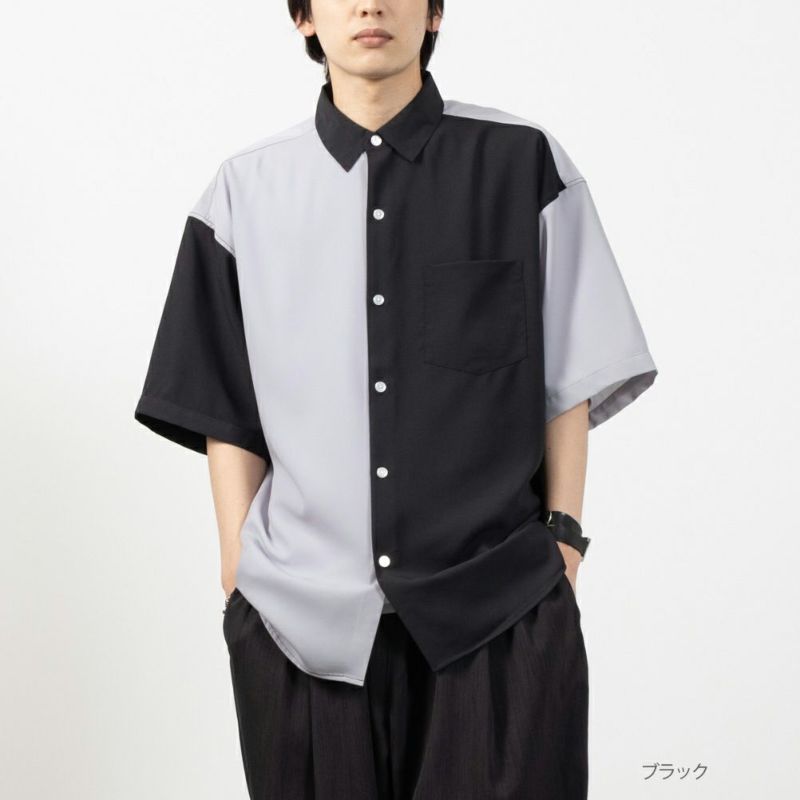 URBAN COLLECTION ブロッキングシャツ メンズ