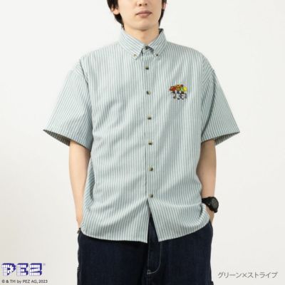 【オンラインストア限定】PEZ ペッツ 刺繍オーバーシャツ メンズ