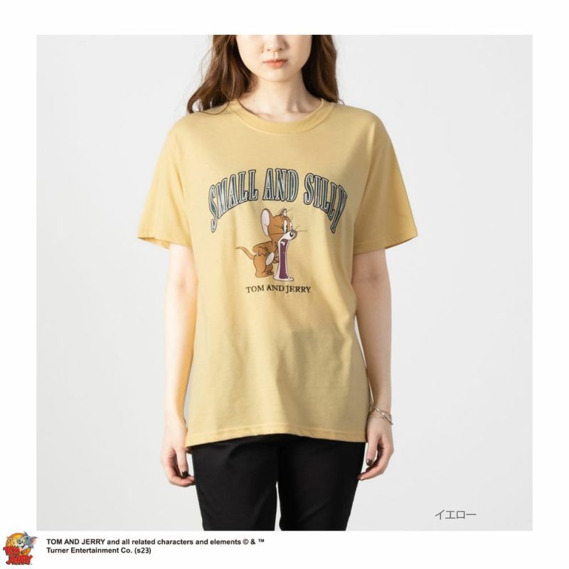 大きいサイズ] Tom and Jerry ボックスシルエット半袖Tシャツ レディース