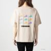 [大きいサイズ] CONVERSE ドロップショルダーシューズプリント半袖Tシャツ クイーンサイズ レディース