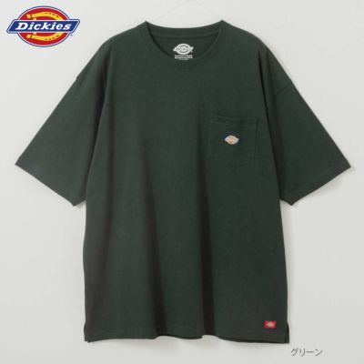 Dickies ポケット付き無地半袖Tシャツ メンズ