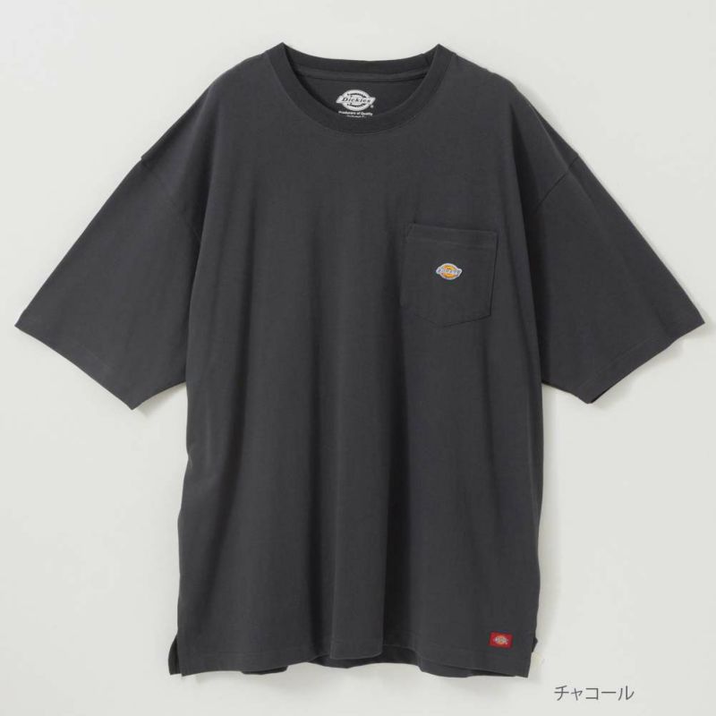 Dickies [大きいサイズ] 胸ポケット付き半袖Tシャツ キングサイズ メンズ