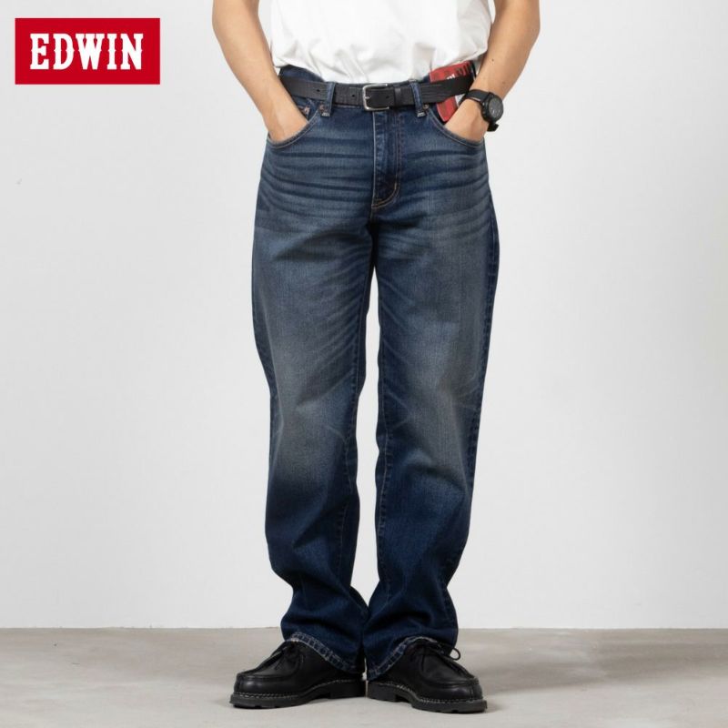 EDWIN XV ルーズストレートデニムパンツ メンズ