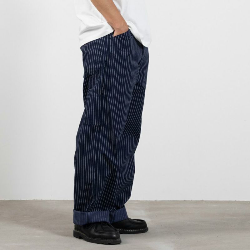 LEE ペインターパンツ XL ストライプ Amazon.co.jp: [リー] ワイドパンツ 綿100% メンズ ストライプ