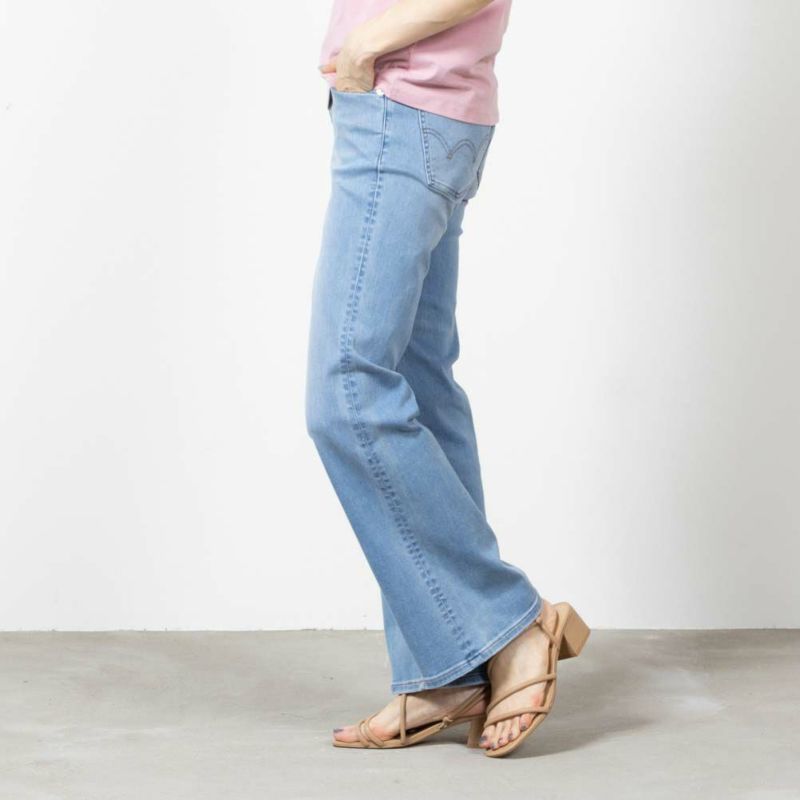 EDWIN  essentials フレアストレッチデニムパンツ レディース商品画像-3