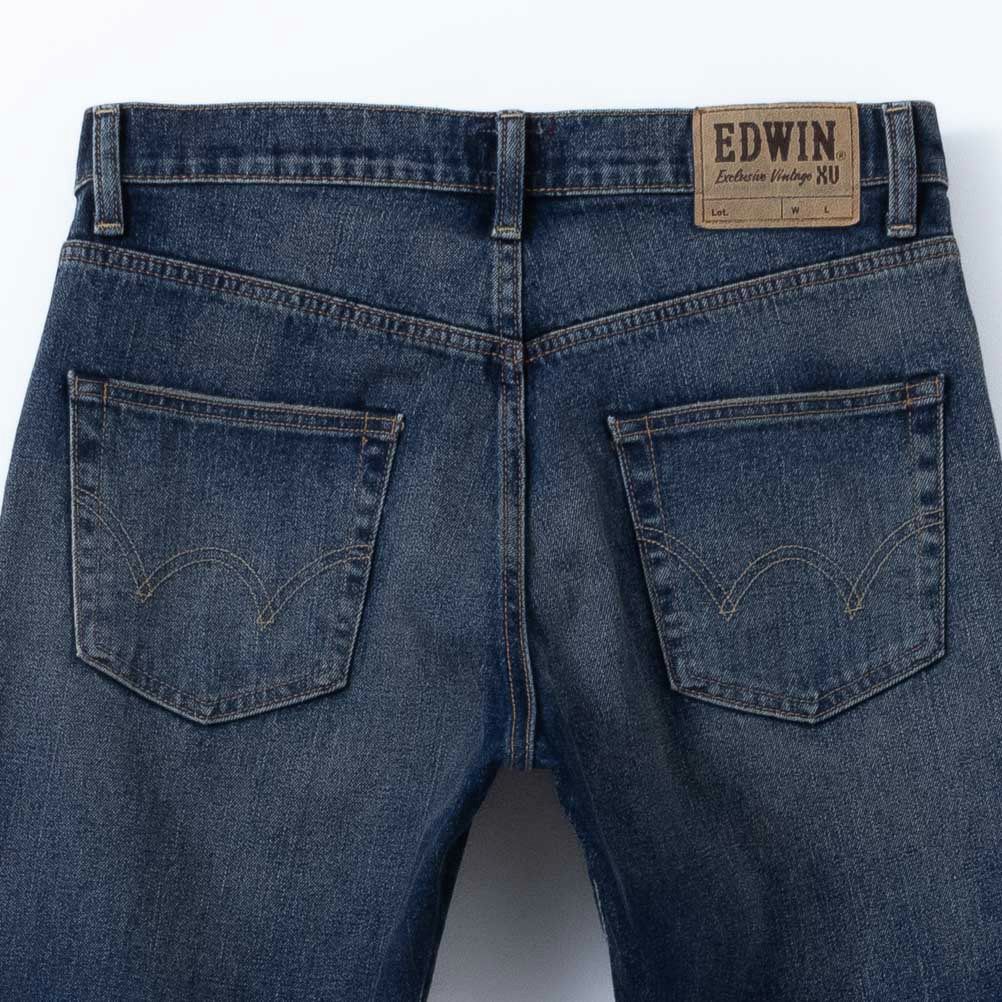 EDWIN XV レギュラーストレートデニムパンツ メンズ