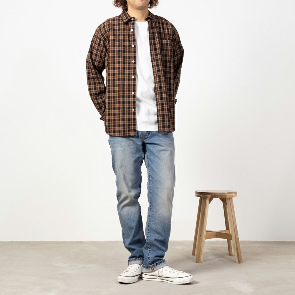 EDWIN XV レギュラーストレートデニムパンツ メンズ