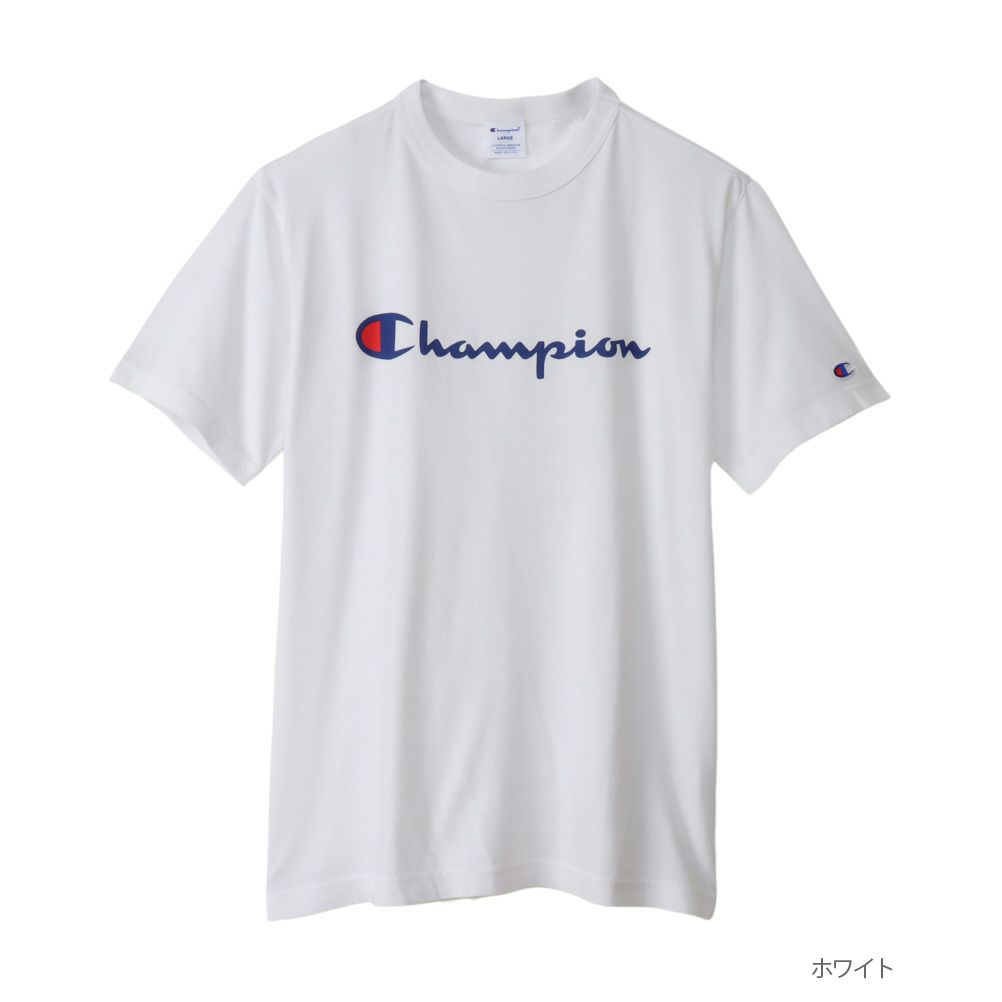 Champion [大きいサイズ] スクリプトロゴプリントTシャツ キングサイズ ...