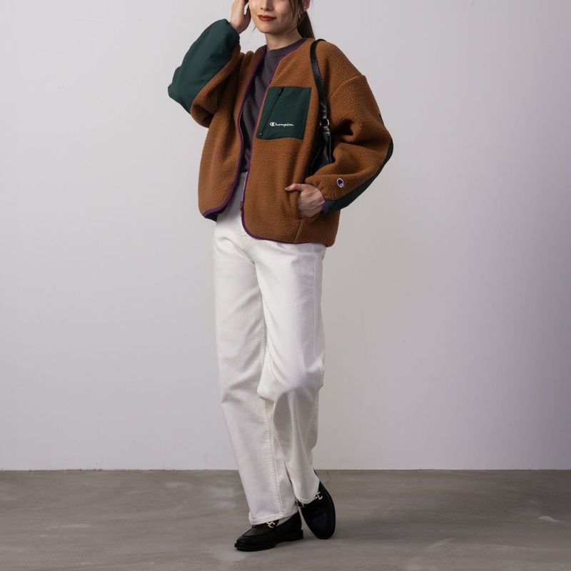 【オンラインストア限定】Champion  ボアフリースショートジャケット レディース商品画像-8