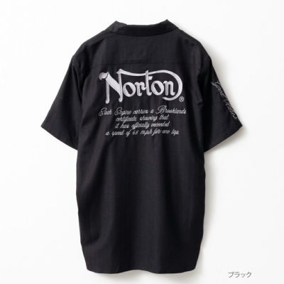 Norton ロゴ刺繍半袖シャツ メンズ