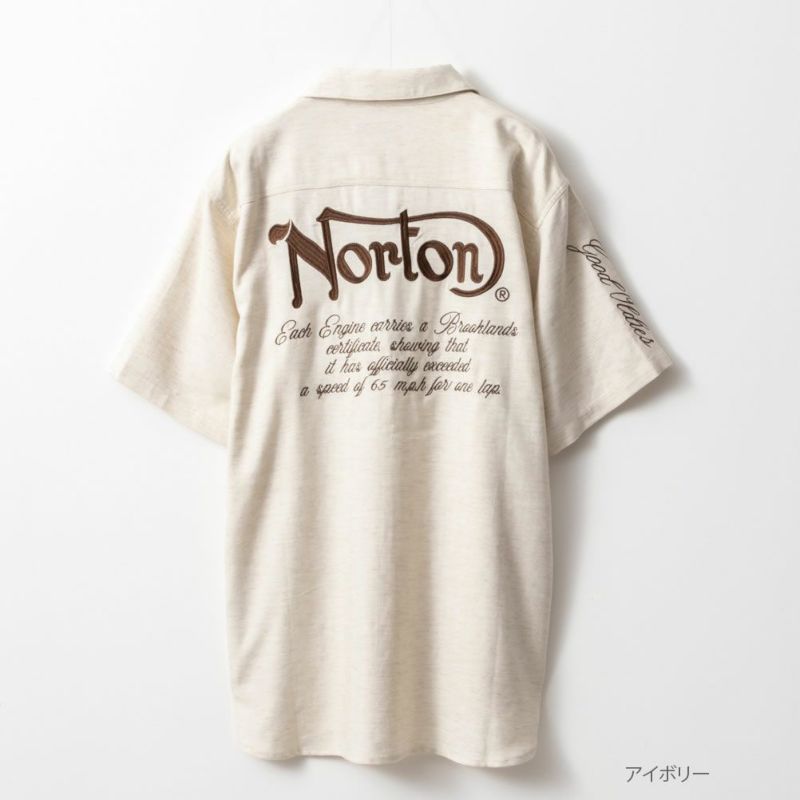 Norton ロゴ刺繍半袖シャツ メンズ