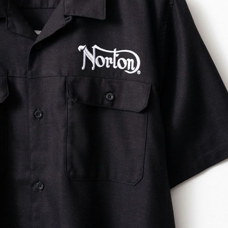 Norton ロゴ刺繍半袖シャツ メンズ