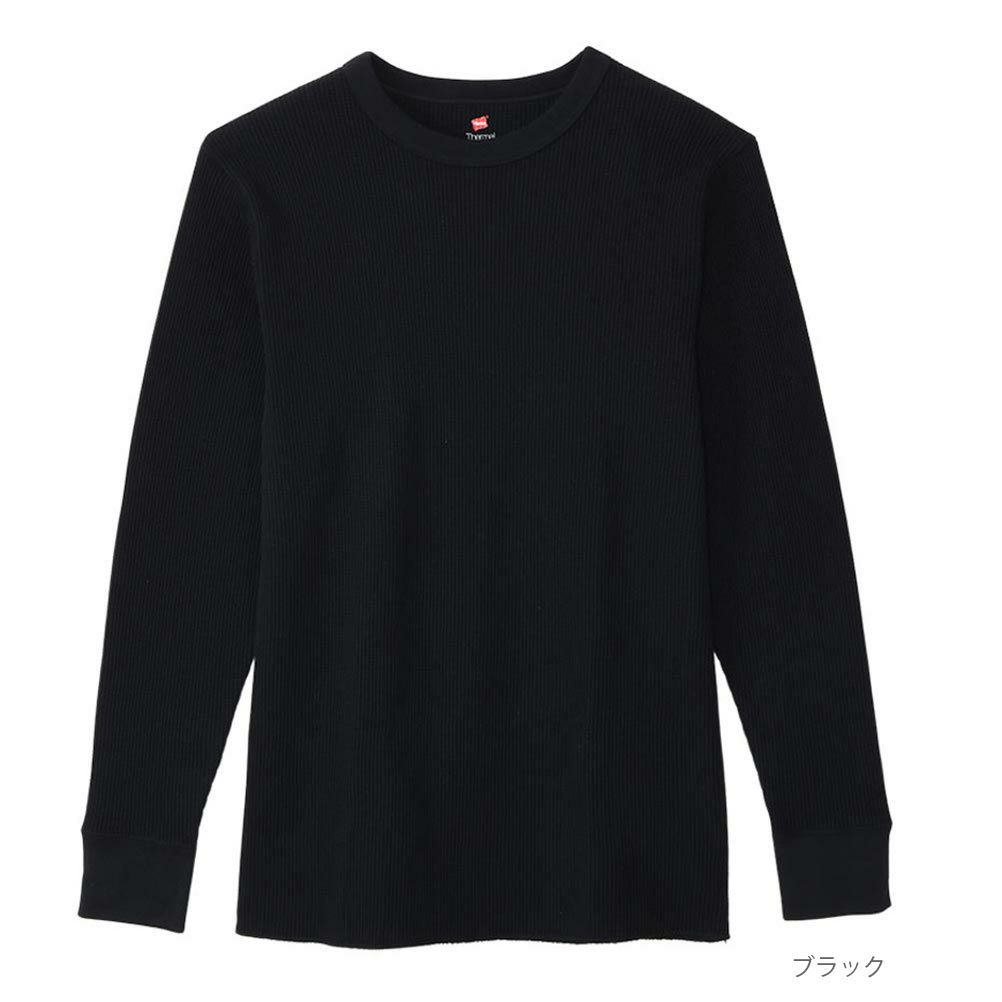Hanes  サーマルクルーネックロングスリーブTシャツ メンズ商品サムネイル-2