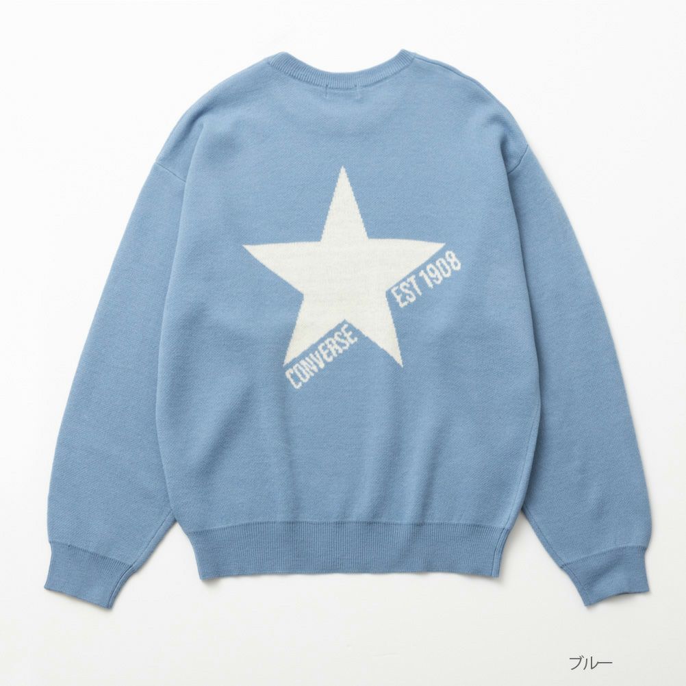 CONVERSE  ジャガードニットプルオーバー レディース商品サムネイル-1