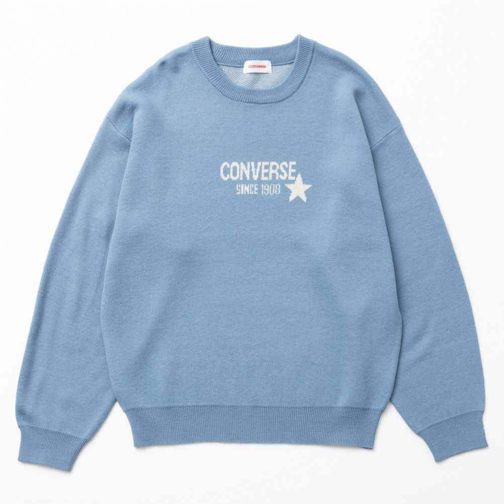 CONVERSE ジャガードニットプルオーバー レディース