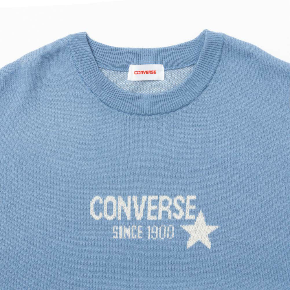 CONVERSE ジャガードニットプルオーバー レディース