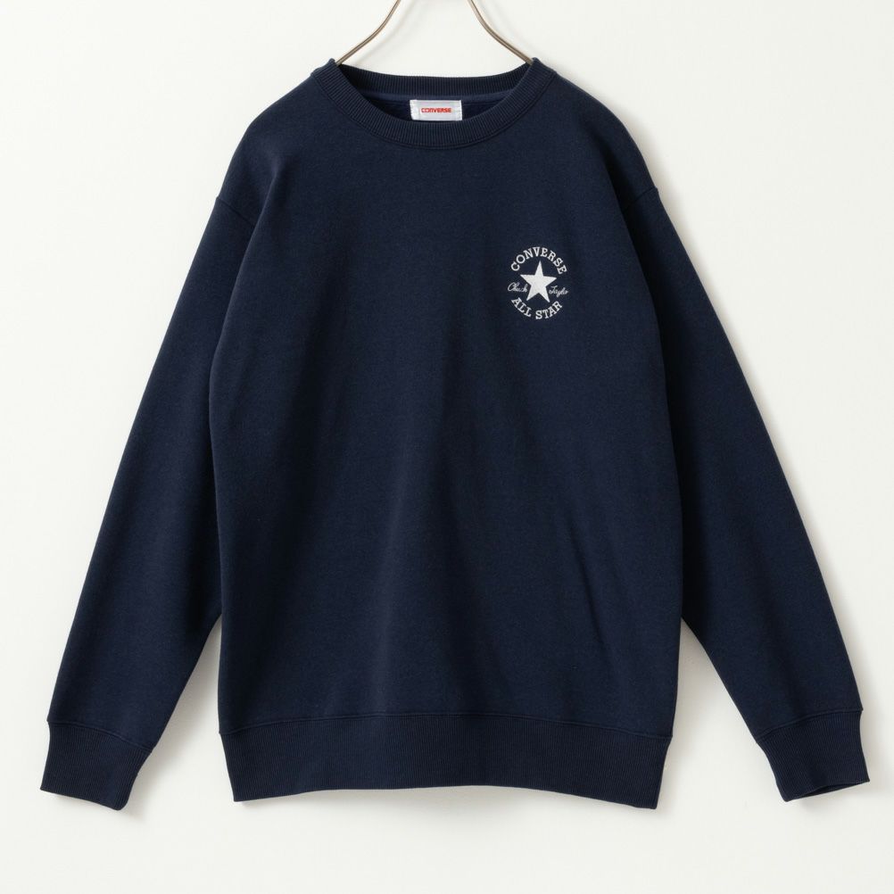 CONVERSE 裏起毛シューズ柄トレーナー レディース