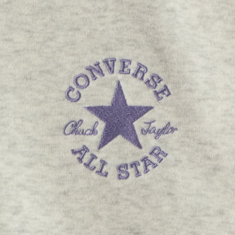 CONVERSE 裏起毛シューズ柄トレーナー レディース