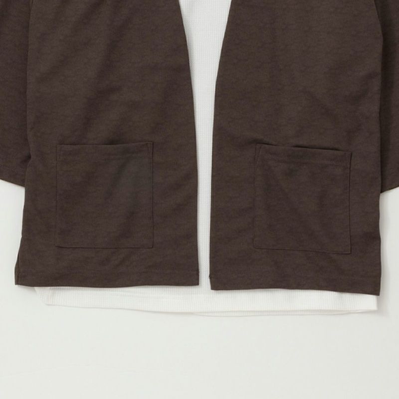 [期間限定価格]URBAN COLLECTION 梨地クロップドカーディガンアンサンブル メンズ商品画像-7