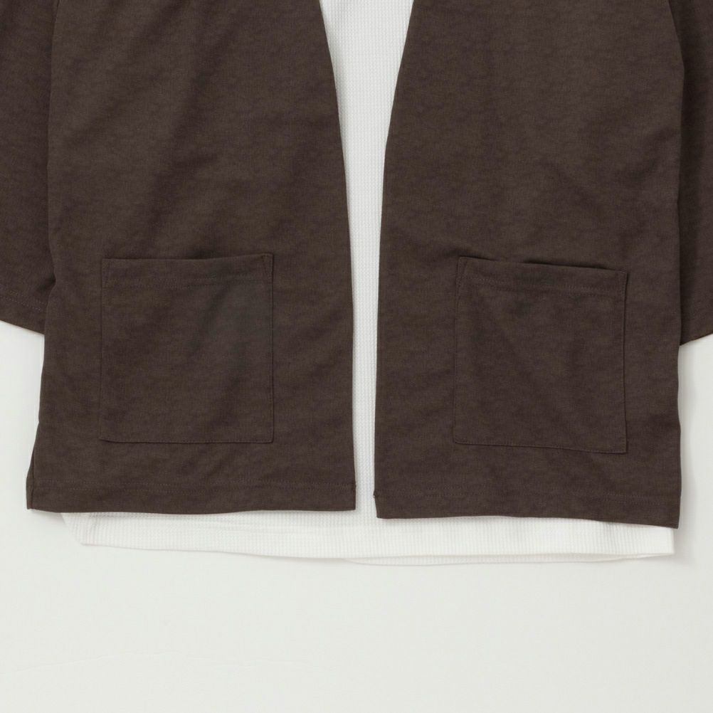 URBAN COLLECTION 梨地クロップドカーディガンアンサンブル メンズ