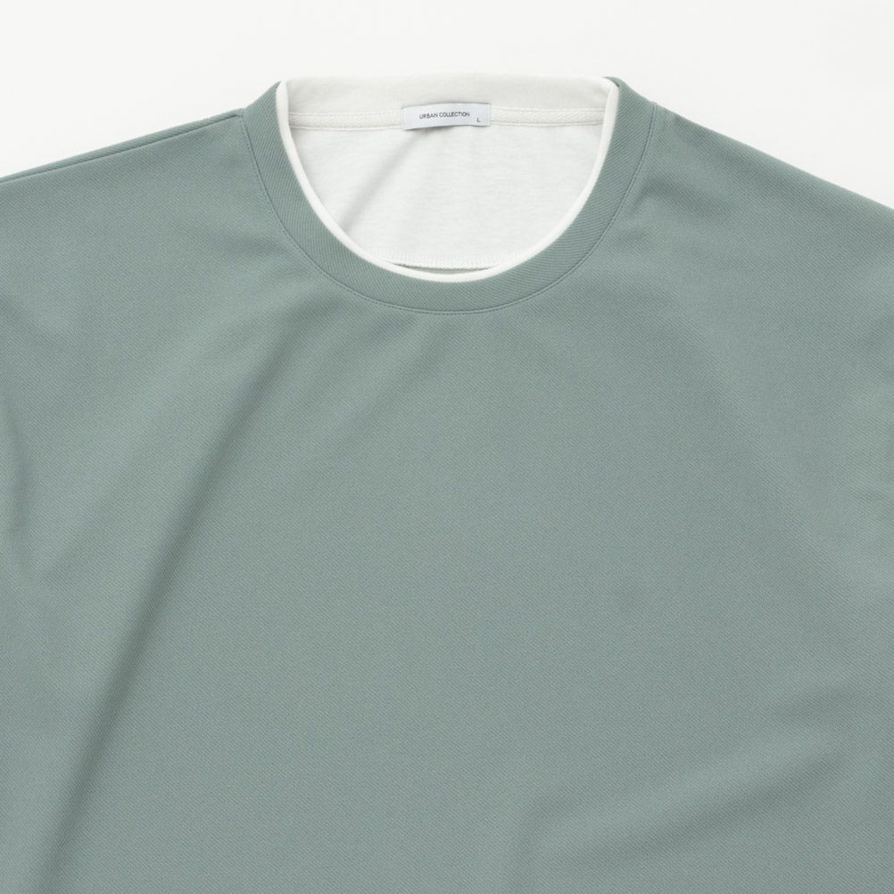 URBAN COLLECTION 梨地フェイクベストレイヤードTシャツ メンズ メール便 対応商品商品サムネイル-5